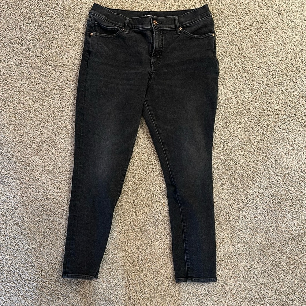 Express Black Jean Ankle Pant